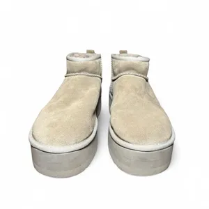 UGG Classic Ultra Mini Platform Booties Women’s 11 Gray Suede Sheepskin 1135092 thumbnail 3