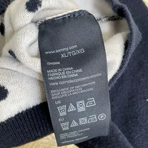 Tommy Hilfiger Dark Blue White Polka Dot Sweater XL thumbnail 6