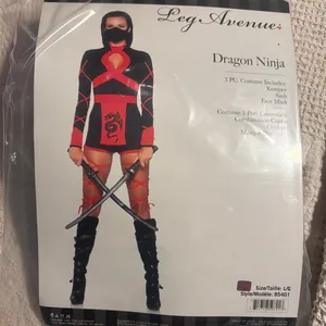 NEW Leg Avenue Dragon Ninja Sexy Halloween Costume Size Large thumbnail 9