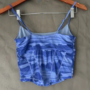 Urban Outfitters Blue Celestial Mesh Corset Cropped Tank Size Small thumbnail 8
