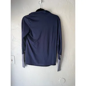 Under Armour HeatGear‎ Navy Blue Athletic Quarter Zip Long Sleeve Shirt Top SM thumbnail 6