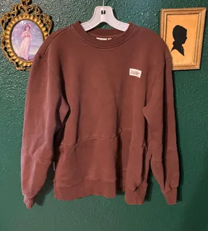 Bearded Goat Brown Heavy Crewneck Size Medium thumbnail 1