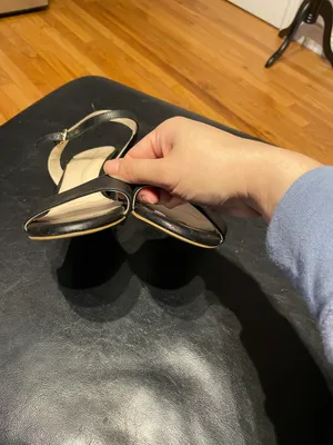 Cole Haan Josie Leather Ankle Strap Chunky Block Heeled Kitten Sandals thumbnail 3