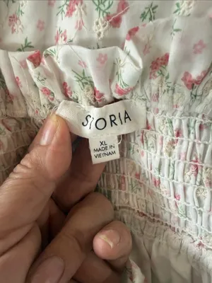 Storia Blush Floral Smocked Maxi Dress thumbnail 7