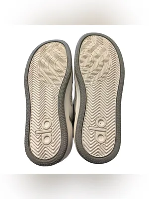 Alo Gray & White Leather Lace-Up Low-Top Platform Sneakers Women’s 6.5 / Men’s 5 thumbnail 5