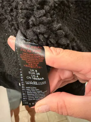 Topshop Black Corduroy Teddy Jacket with Sherpa Collar thumbnail 4