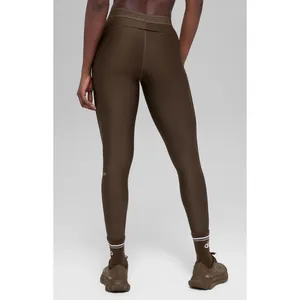 Alo Yoga Airlift High-Waisted Suit Up Leggings Espresso Brown Small thumbnail 2
