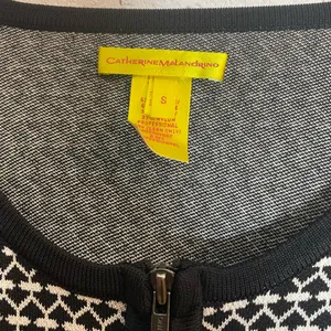 Catherine Malandrino Black and White Geometric Cardigan thumbnail 3