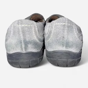 Naturalizer Gray and Black Suede Slip On Loafers, size 6 thumbnail 3