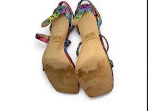 Steve Madden Multicolor Snake Print Strappy Heels Size 6 thumbnail 7