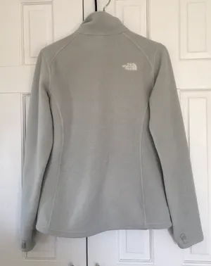 North Face Women’s Fleece Jacket Size M Gray thumbnail 2