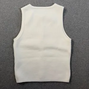 Sincerely Jules Rib Knit Button Front Tank Top Women's XS Ivory Sleeveless thumbnail 5
