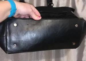 Reaction Women’s Black All Over Logo Laptop Tote thumbnail 3