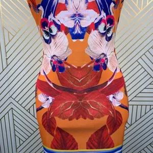 Clover Canyon Prism Orchid Neoprene‎ Dress Orange thumbnail 4
