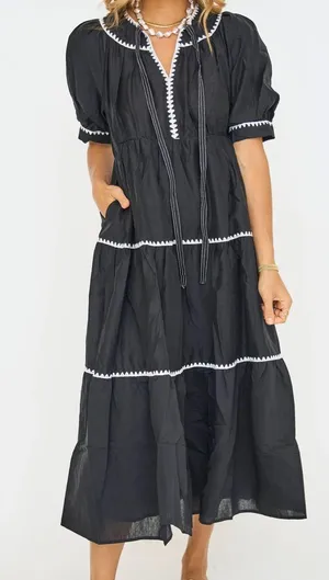 English Factory Elle embroidery midi dress - brand new with tags thumbnail 2
