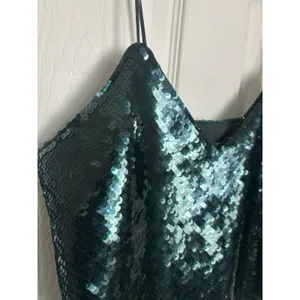 Express Dark Green Sequin Cami Tank Top S Going Out Holiday Party thumbnail 5