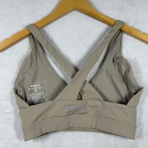 ECHT Arise V-Back Sports‎ Bra Womens Small Taupe Tan Criss Cross Strappy Workout thumbnail 5