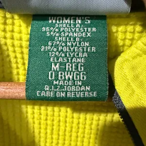 L.L. Bean Women’s M Medium Shirt Sweater Neon Green‎ Yellow Gray Activewear M thumbnail 8