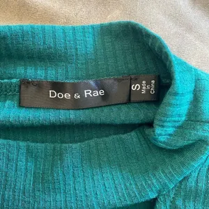 Doe & Rae Emerald Green Ribbed Choker Cutout Sleeveless Top Size Small Teal Y2K thumbnail 2