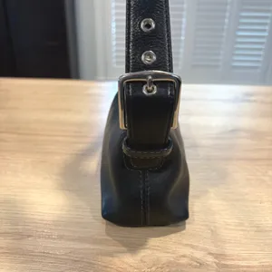 Coach Black Leather Small Soho Baguette Bag‎ Silver Hardware 9541 thumbnail 4