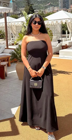 Nasty Gal Sold Out Strapless (Bandeau) Maxi Dress thumbnail 1
