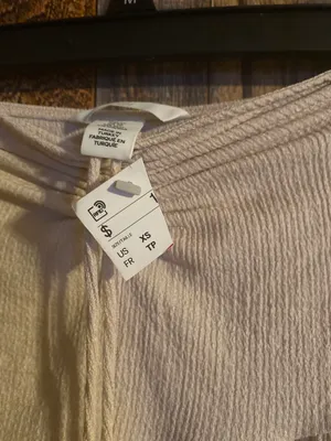 NWT H & M women's sleeveless/ strapless summer dress beige size xs thumbnail 5