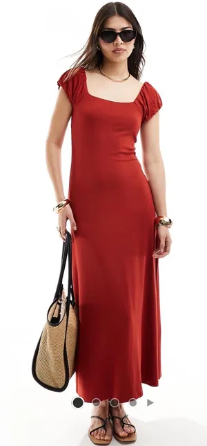 ASOS Red Maxi Dress thumbnail 1