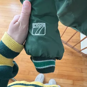 Vintage Logo 7 Packers Puffer Jacket Green Size XL thumbnail 8