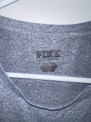 PINK Victoria's Secret Gray Sleeveless Muscle Tank Top thumbnail 3