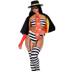 NEW Forplay Hamburglar Sexy Burger Bandit Sexy Costume Size Large XL thumbnail 2