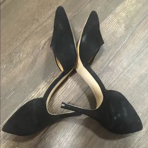 J Crew black suede heels Black Size 8.5 thumbnail 4