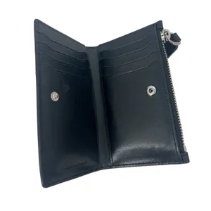 Marc Jacobs Medium Flat‎ Black Leather Zip Card Wallet thumbnail 8