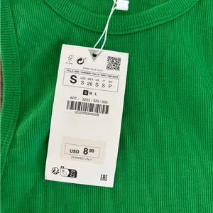Zara Vibrant Green Crop Top thumbnail 3