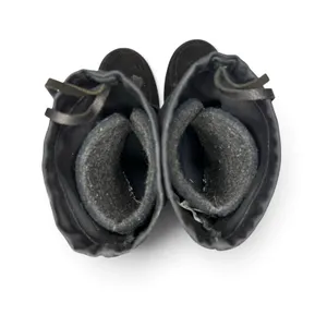 STEGER MUKLUKS Sz 8 Black Moosehide Leather OJIBWA Winter Boots Made In USA thumbnail 9