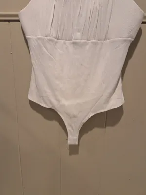 Frankly White Bodysuit Size 2X thumbnail 7