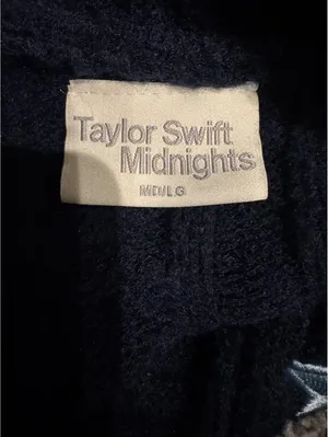 Taylor Swift Midnights Navy Blue Cable Knit Cardigan thumbnail 5