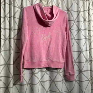 PINK Victoria's Secret Washed Pink Hoodie with Kangaroo Pocket thumbnail 5
