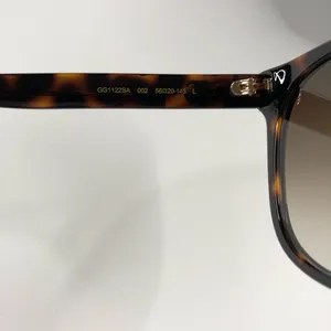 Gucci Authentic Women's Cat-Eye Sunglasses in Tortoise & Havana/Brown ~ BNIB! thumbnail 5