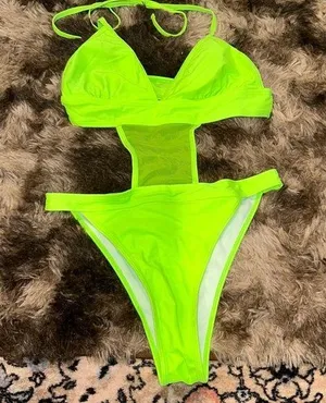 Neon Green Swimsuit Size M thumbnail 1