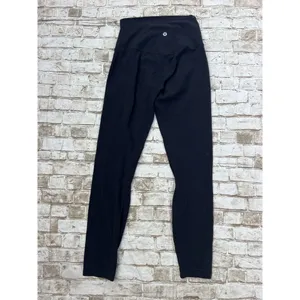 LULULEMON ALIGN HIGH RISE PANTS 25” LW5CK7S Size 4 Black thumbnail 3