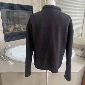 Madewell Alpaca Wool Blend Roll Neck‎ Sweater Heather raisin Small Relaxed Knit thumbnail 2