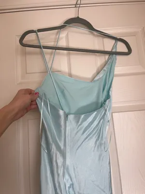 Bardot MINT Women's Asymmetric-Hem Satin Dress thumbnail 8