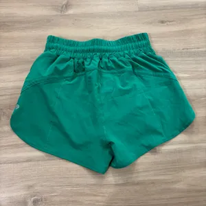 Lululemon Track That High-Rise Lined Short 3" Kelly Green Women Size 6 thumbnail 4