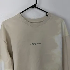 Rauw Alejandro Sweatshirt Womens Medium Tan Cosa Nuestra Graphic Crew Neck *FLAW thumbnail 2
