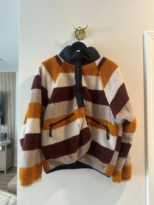 FREE PEOPLE Movement Hit The Slopes Printed Fleece Jacket in Multi Size Large thumbnail 3