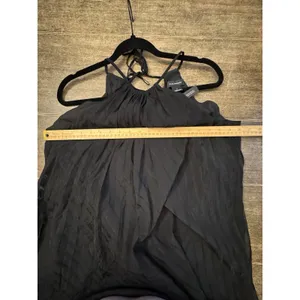 Club Monaco Black Sheer Burnout Pleated Maxi Gown Dress Size 4 thumbnail 8