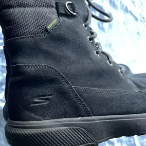 Skechers Black Suede Easy Going Ankle Boots w/ Faux Fur Women’s Size 8 - 15567 thumbnail 8