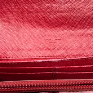 Coach Signature C Flap Brown Coated Canvas Wallet thumbnail 7