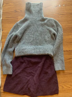 Zara Bundle Outfit Girl Size 9-10 Grey Red Two Pieces Winter Fall Set thumbnail 1