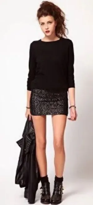 ✨HP✨Express Shimmery Mini Skirt✨ thumbnail 1
